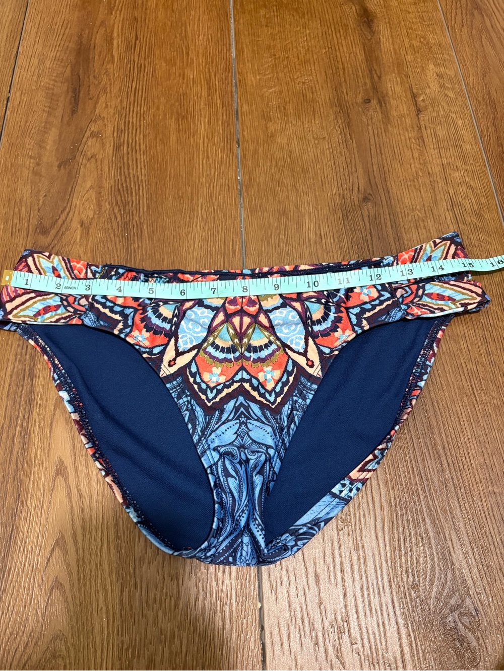 Lucky Brand Tankini Swimsuit Set Medium Boho Paisley Print 2 Piece - Picture 5 of 10